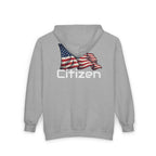 American Flag "Citizen" Full-Zip Hoodie — Patriotic USA Jacket