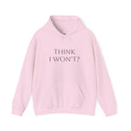 Phoenix Flame Hoodie — "Think I Won't? Watch Me" Inspirational Graphic Sweatshirt