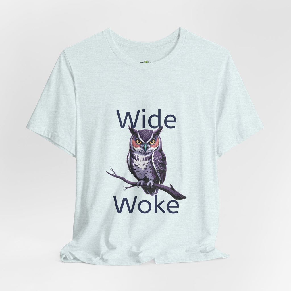 Wide Woke Owl T-Shirt — Illustrated Owl Graphic Tee