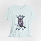 Wide Woke Owl T-Shirt — Illustrated Owl Graphic Tee
