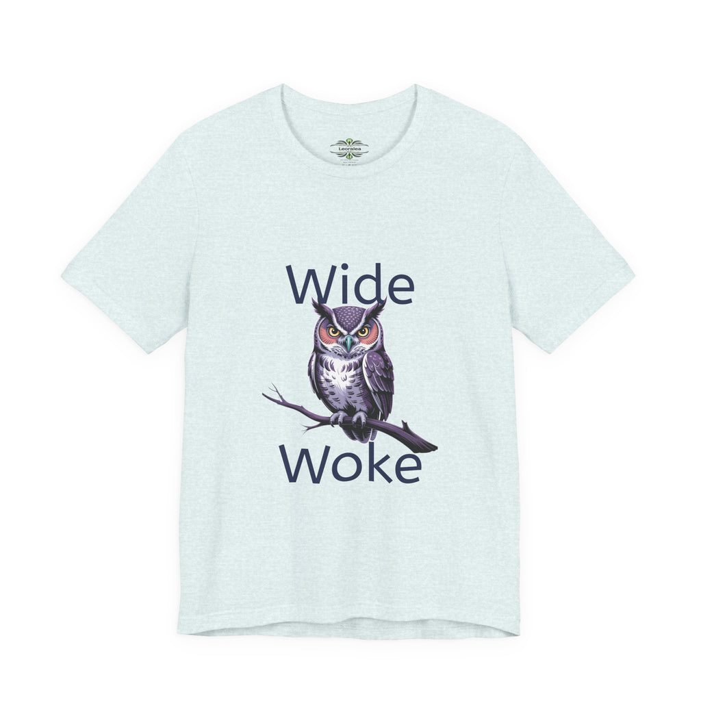 Wide Woke Owl T-Shirt — Illustrated Owl Graphic Tee