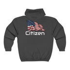 American Flag "Citizen" Full-Zip Hoodie — Patriotic USA Jacket