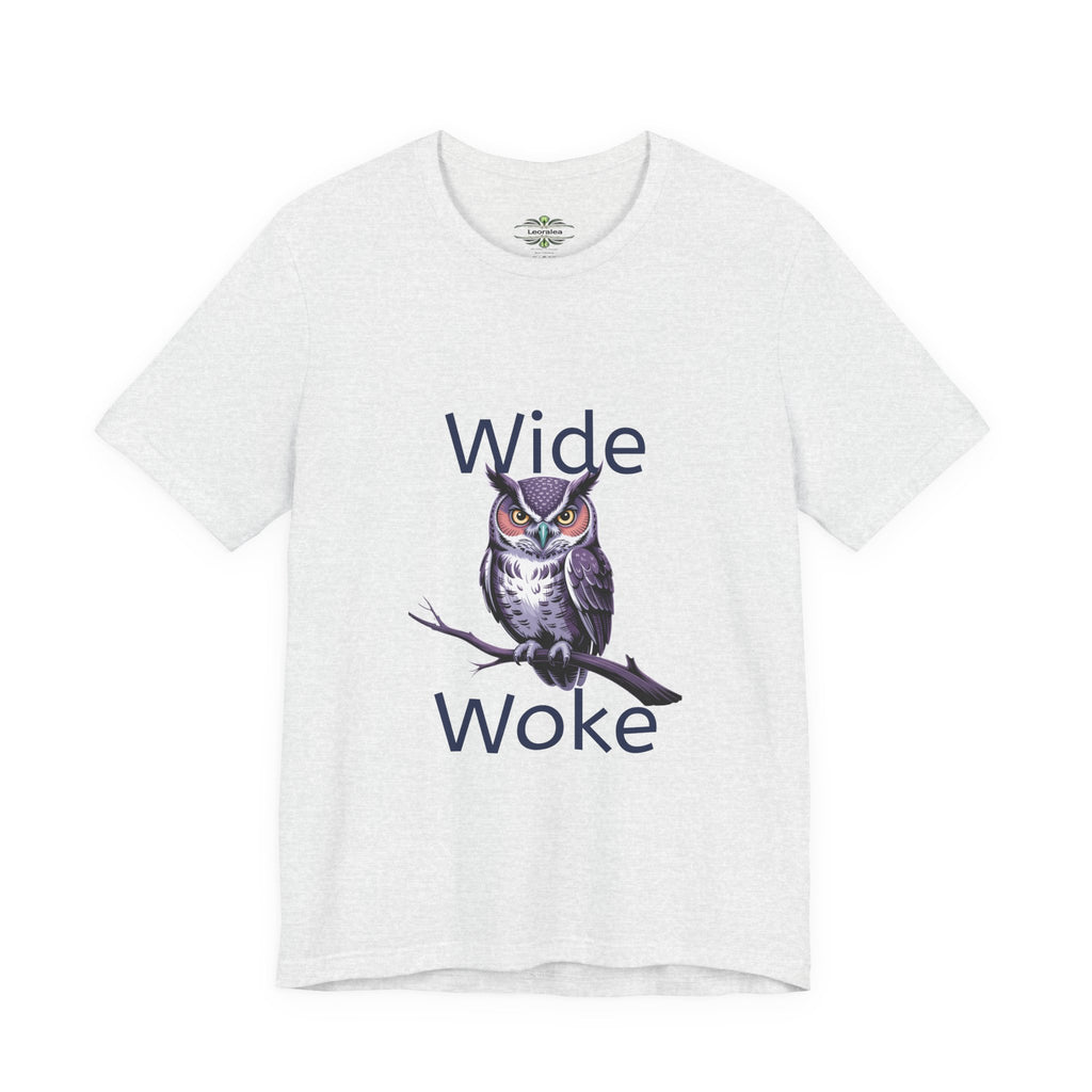 Wide Woke Owl T-Shirt — Illustrated Owl Graphic Tee