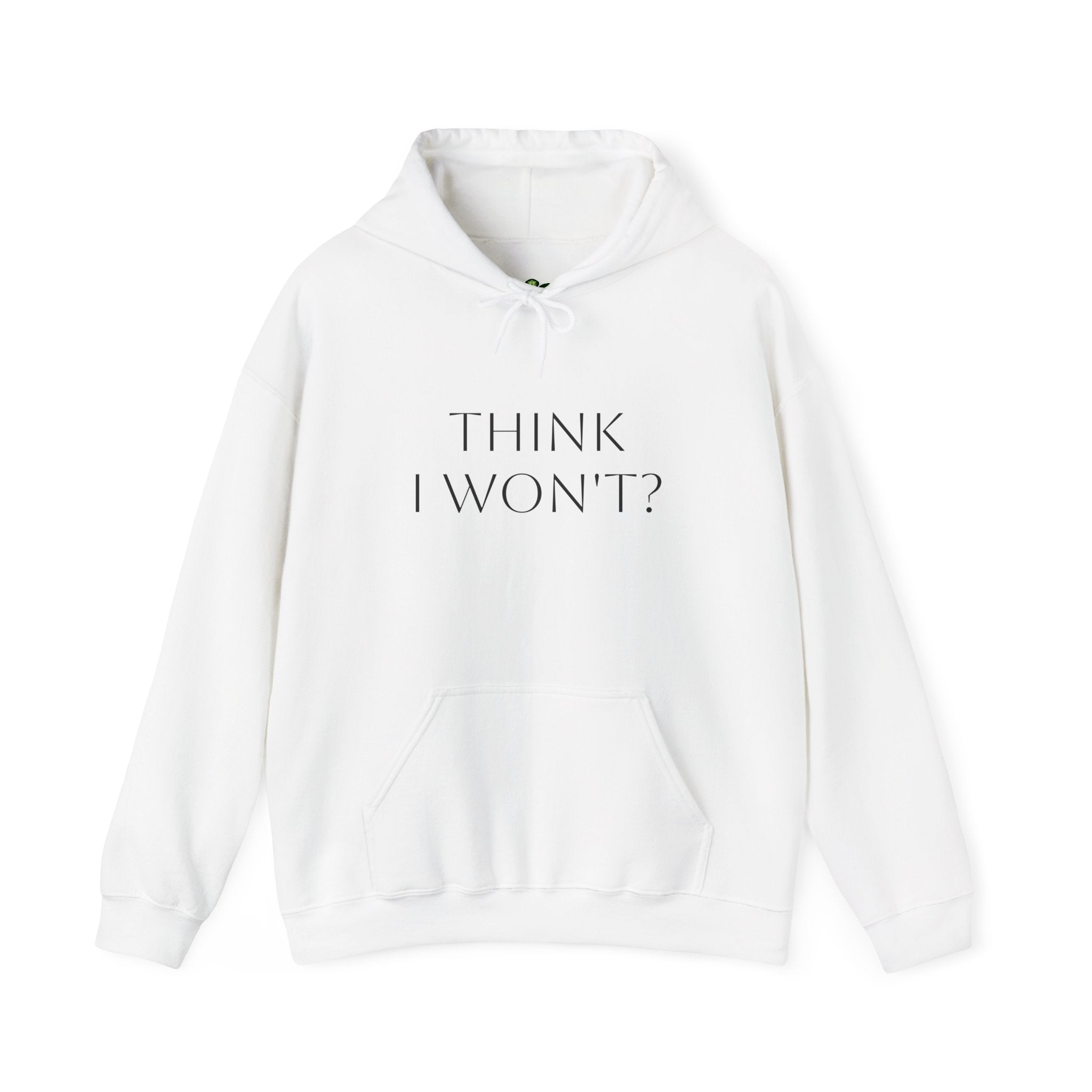 Phoenix Flame Hoodie — "Think I Won't? Watch Me" Inspirational Graphic Sweatshirt