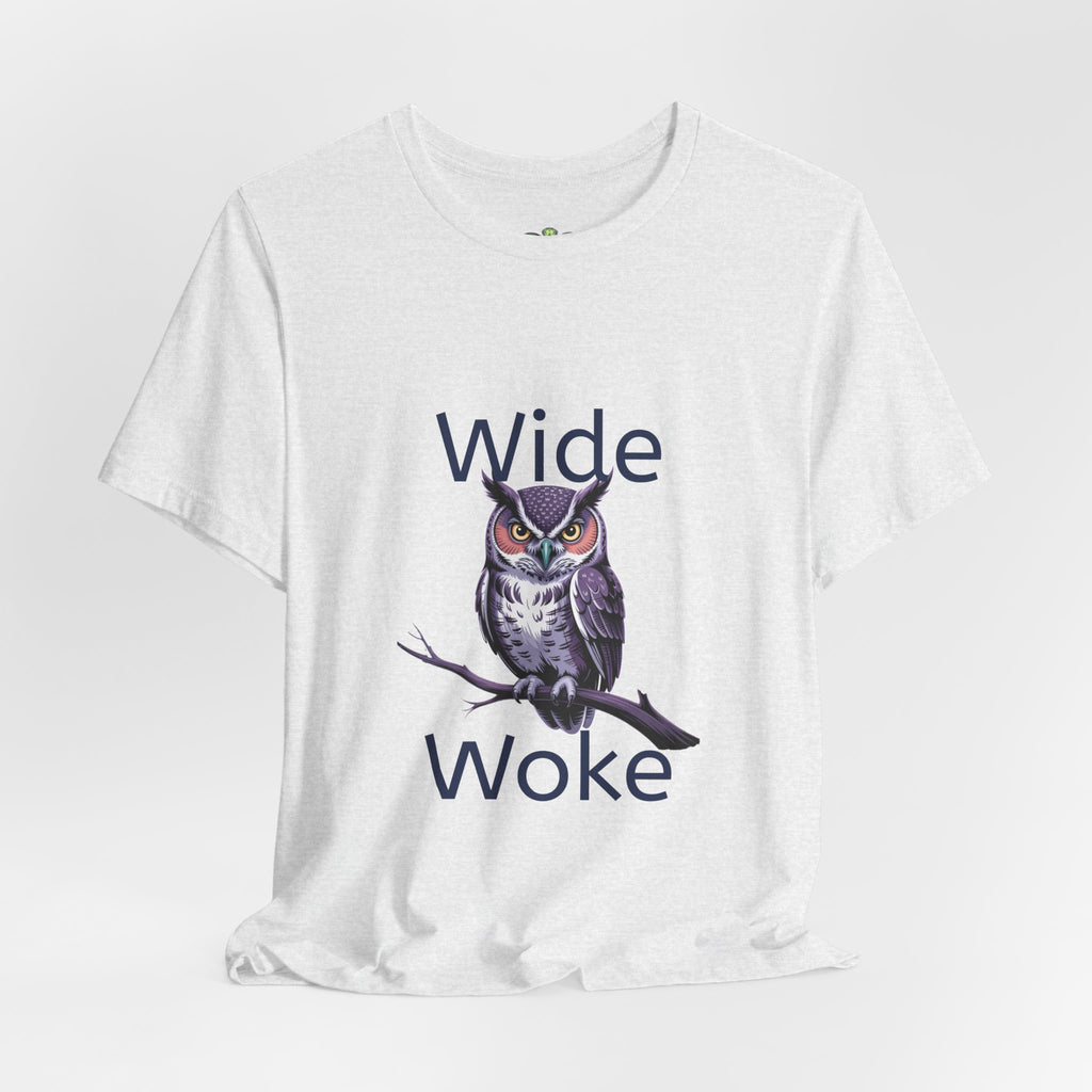 Wide Woke Owl T-Shirt — Illustrated Owl Graphic Tee