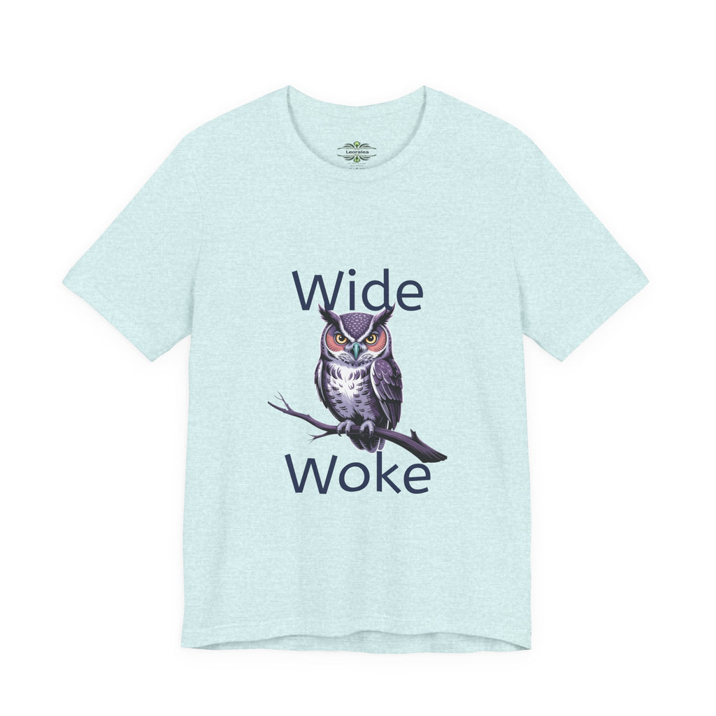 Wide Woke Owl T-Shirt — Illustrated Owl Graphic Tee