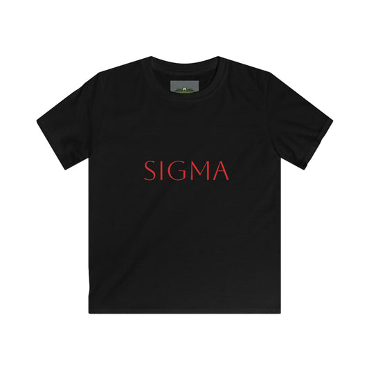 Kids Sigma Softstyle Tee - Trendy Youth T-Shirt for Stylish Kids, Gifts for Boys and Girls, Birthday Present, Everyday Wear, Summer Outfit