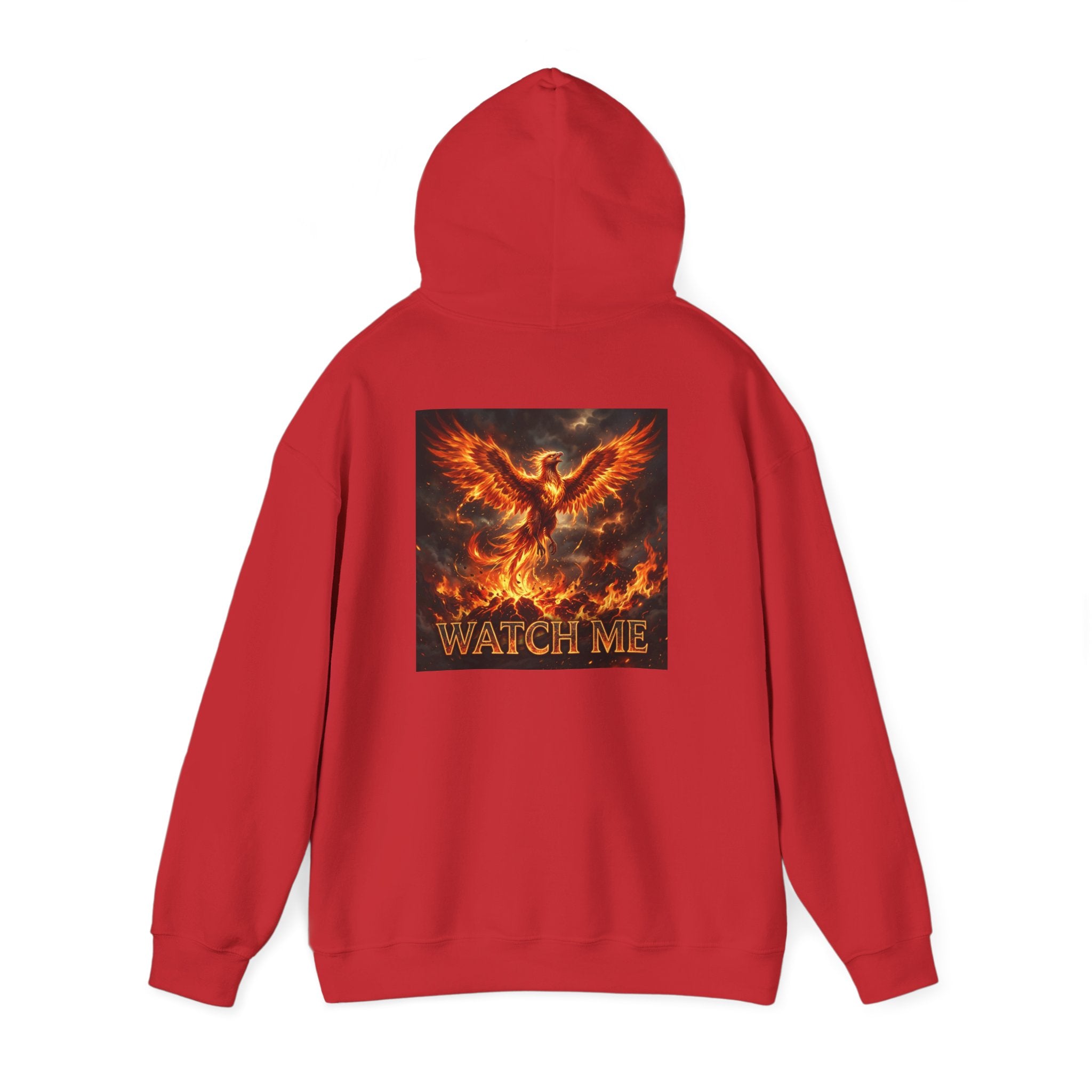 Phoenix Flame Hoodie — "Think I Won't? Watch Me" Inspirational Graphic Sweatshirt
