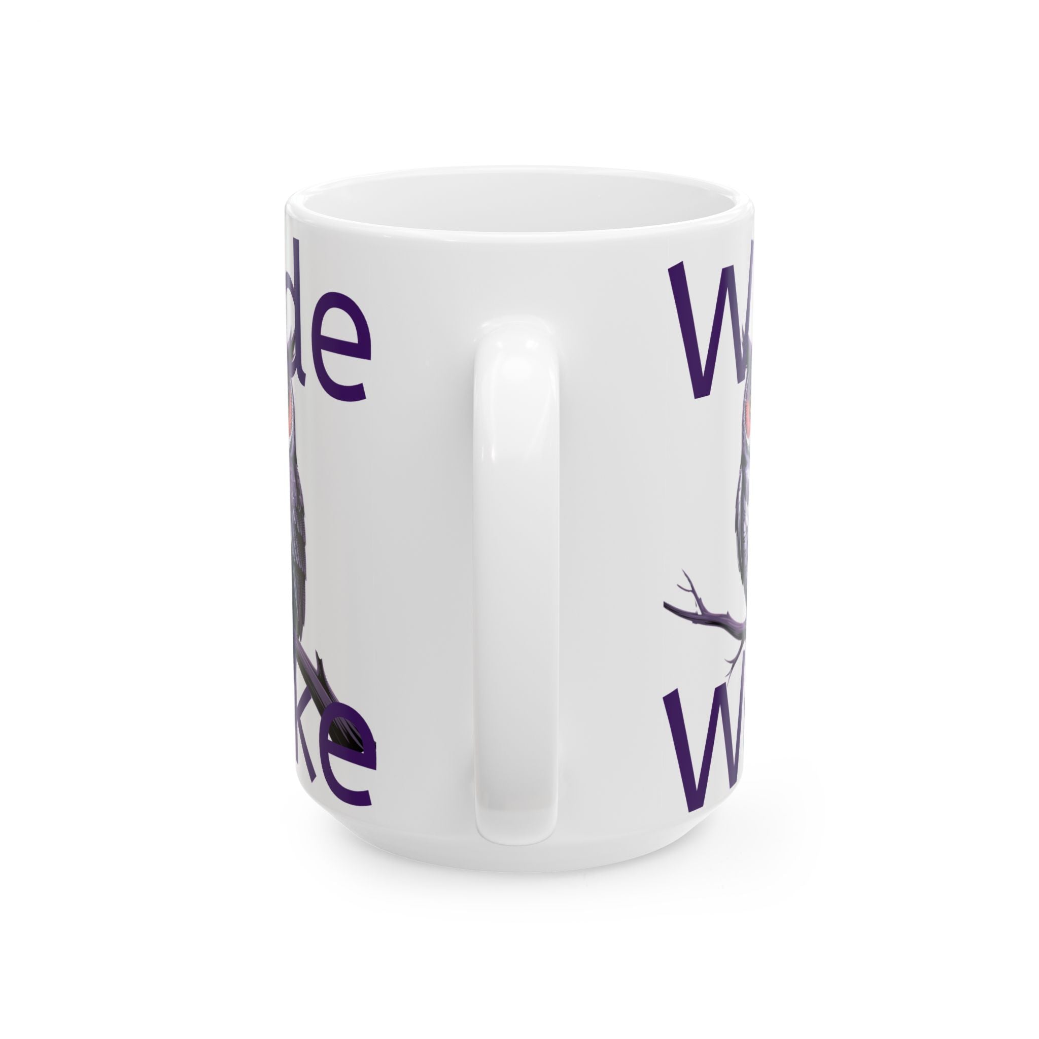 Woke Owl Ceramic Mug — Woke Owl Coffee Cup (11oz & 15oz)