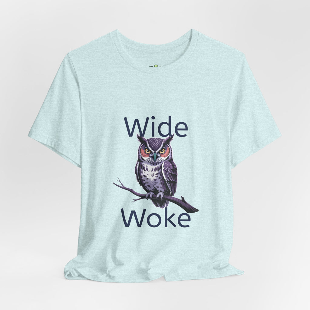 Wide Woke Owl T-Shirt — Illustrated Owl Graphic Tee