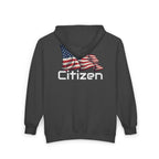 American Flag "Citizen" Full-Zip Hoodie — Patriotic USA Jacket