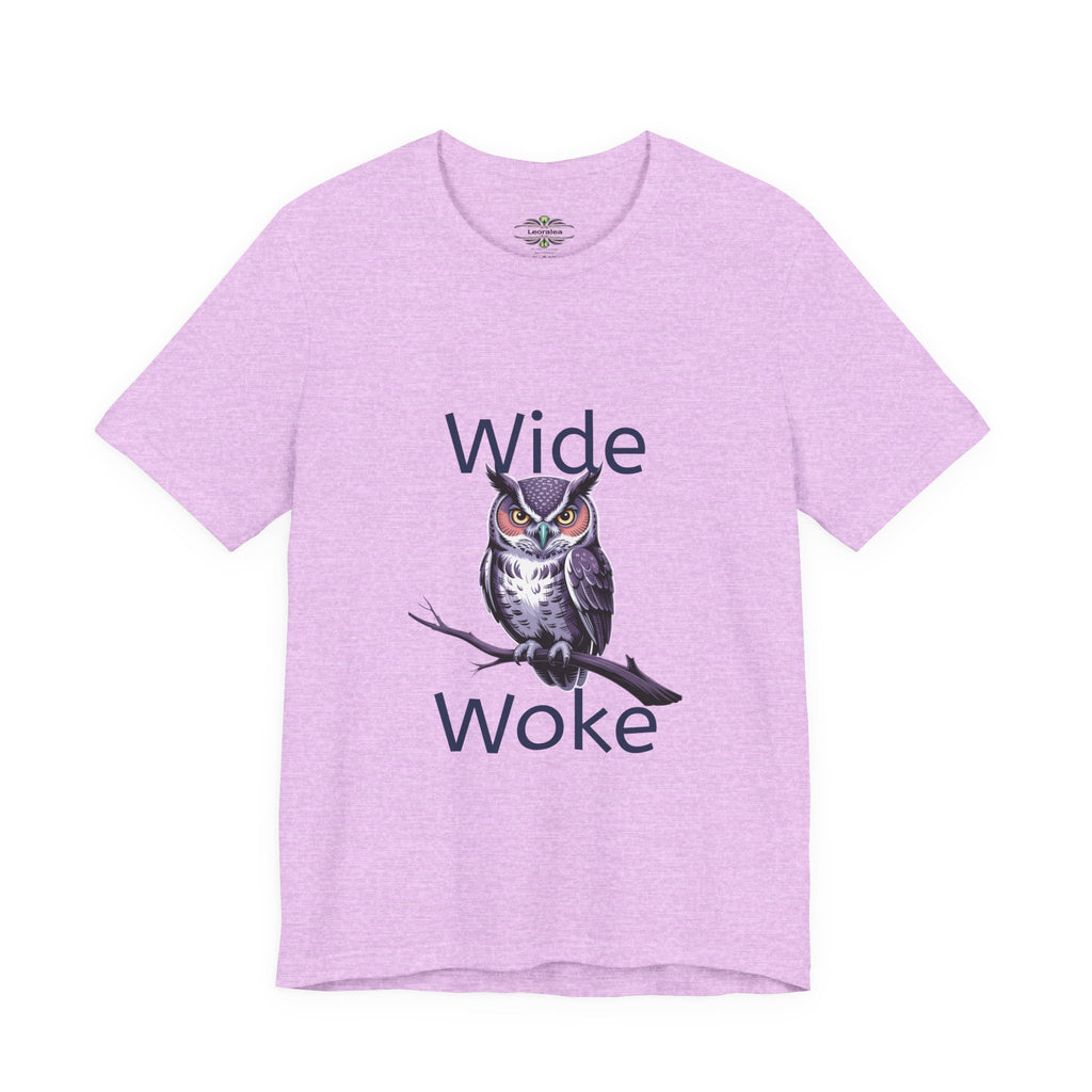 Wide Woke Owl T-Shirt — Illustrated Owl Graphic Tee