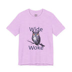 Wide Woke Owl T-Shirt — Illustrated Owl Graphic Tee