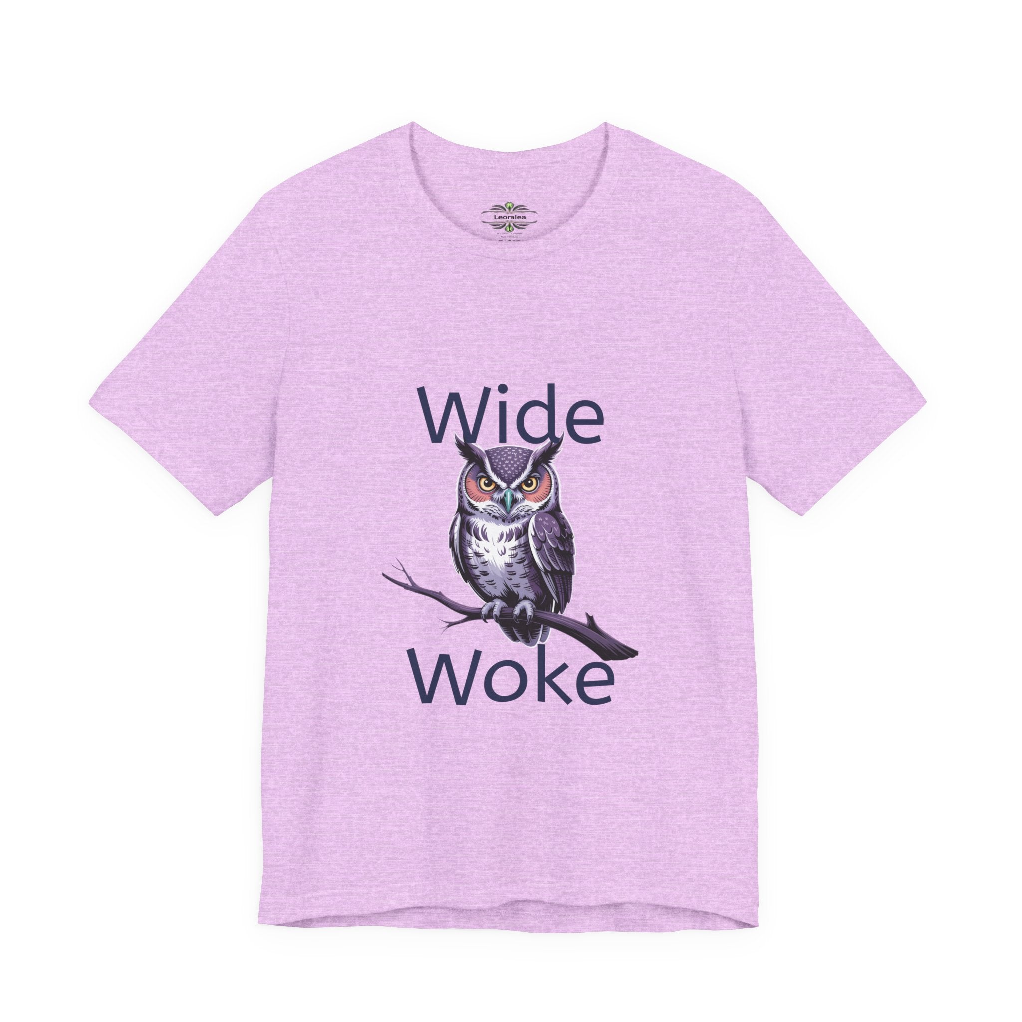 Wide Woke Owl T-Shirt — Illustrated Owl Graphic Tee