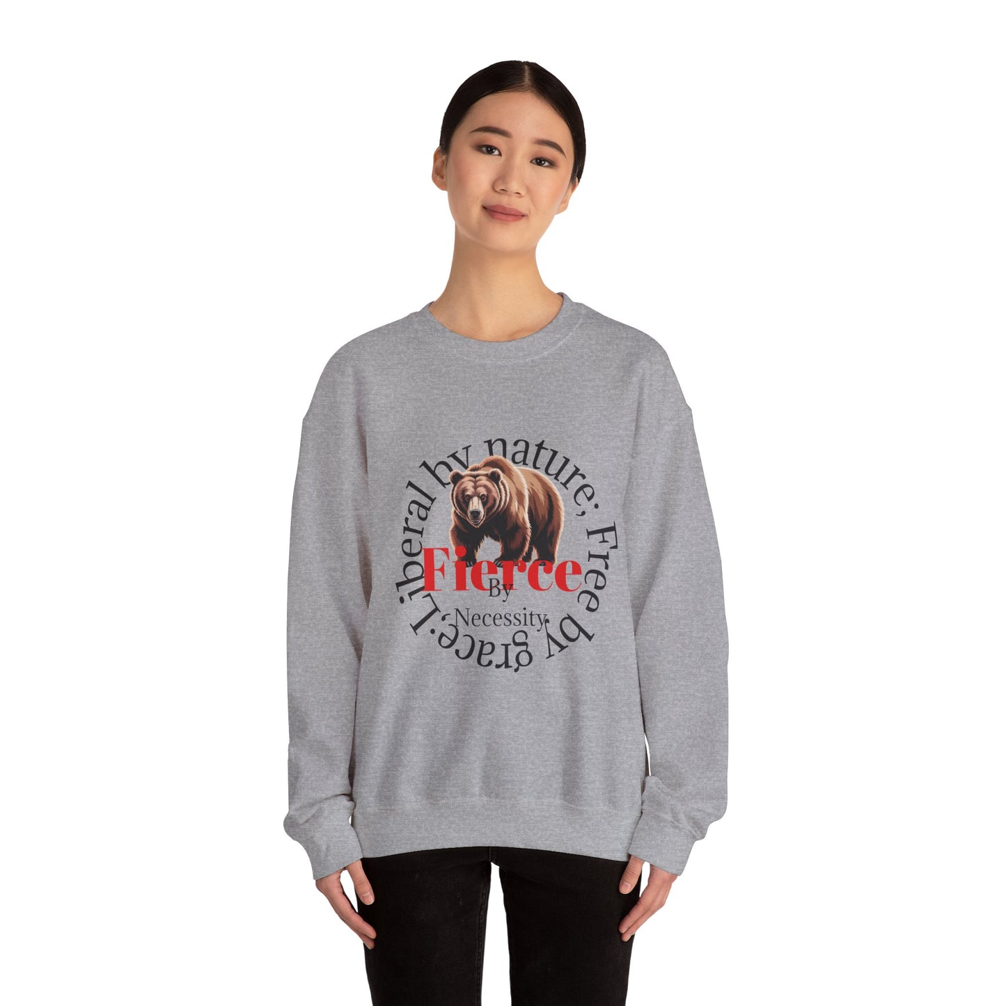 Cozy Bear Graphic Sweatshirt | Unisex Crewneck, Gift for Nature Lovers, Fall Fashion, Outdoor Adventures, Wildlife Enthusiasts