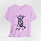 Wide Woke Owl T-Shirt — Illustrated Owl Graphic Tee