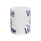 Woke Owl Ceramic Mug — Woke Owl Coffee Cup (11oz & 15oz)